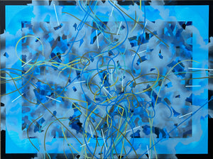 Artsuite - Martha Thorn - Thorn is a process painter starting with line and drawing, followed by texture and design, and color being layered on last used as a vehicle by which she can persuade her audience to look at her work. In her bright and captivating work, she presents the dichotomies of chaos and peace, dirty and clean, and ugliness and beauty in a fresh and authentic way.
