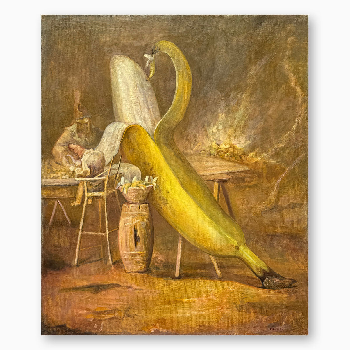 Artsuite - David Molesky - Feast of Phallacies - David Molesky brings a contemporary twist to the tradition of figurative painting by remixing elements from post-impressionist drawing with Flemish oil techniques and baroque composition.