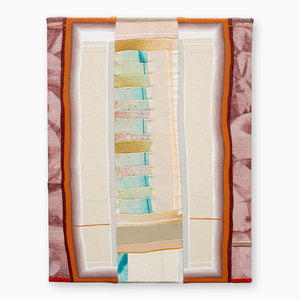 Artsuite - Barbara Campbell Thomas - Column - Barbara Campbell Thomas's work combines painting with quilting, overlaying their material vocabularies to create complex formal dialogues within each painting that resonate with the details of her own life and the history of each medium. 