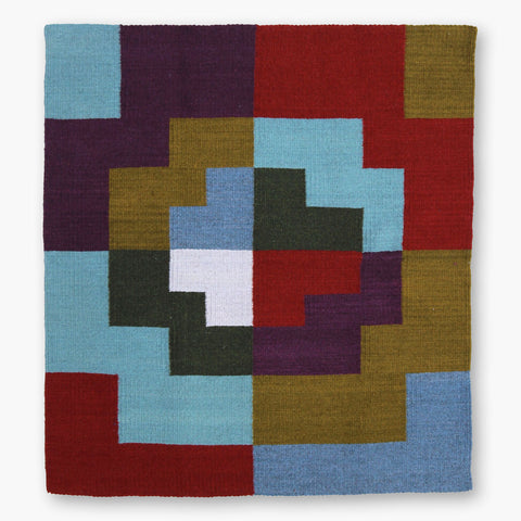 Artsuite - Martha Clippinger - Tap - The relativity of color is central to all of Clippinger's work. By creating palette variations of the same woven design, she was able to explore different color combinations while paying homage to Albers and the Variant/Adobe paintings that he began on his sixth trip to Mexico in 1947.  