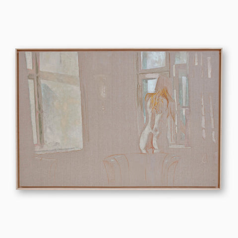 Artsuite - David Molesky - Hopper Window - brings a contemporary twist to the tradition of figurative painting by remixing elements from post-impressionist drawing with Flemish oil techniques and baroque composition.